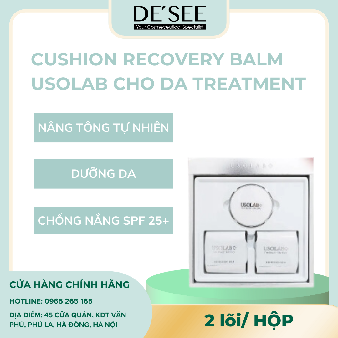 Phấn nước Usolab Recovery Balm cho da nhạy cảm, da sau treatment